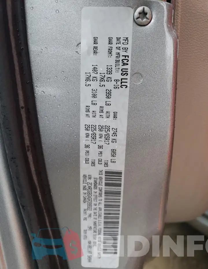 2C4RDGBGXGR399322 Photo# 13