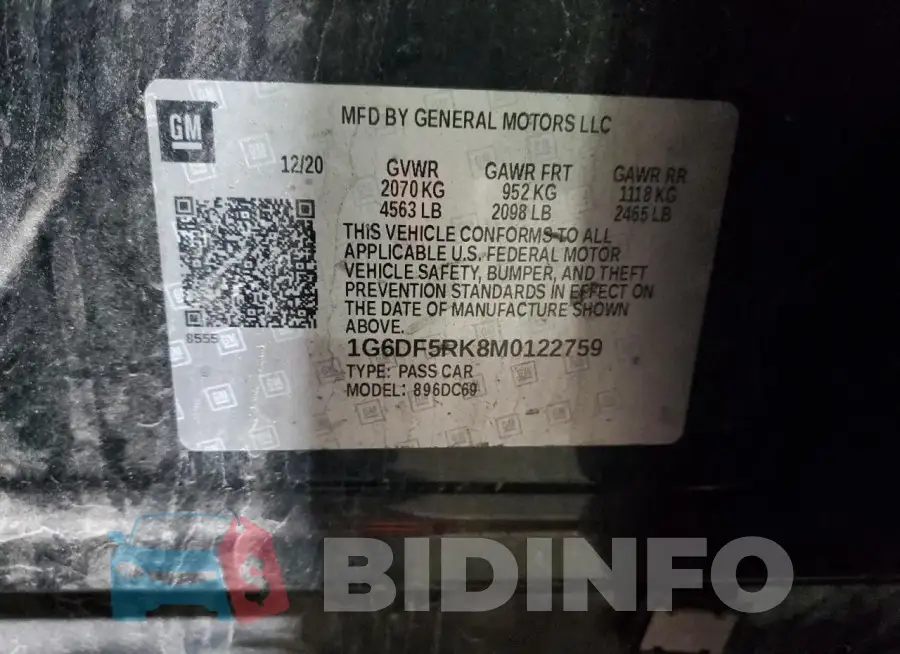 1G6DF5RK8M0122759 Photo# 13
