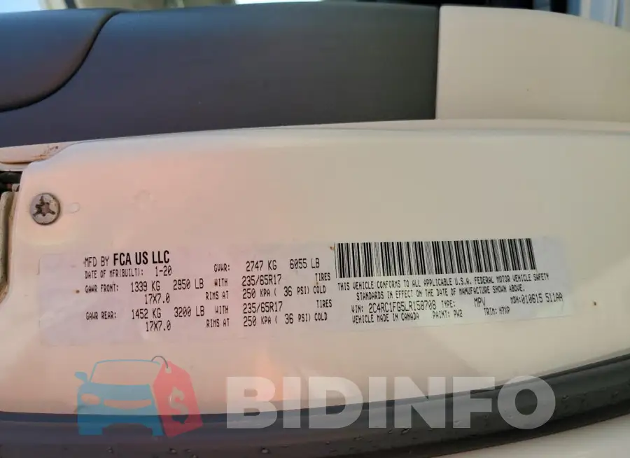 2C4RC1FG5LR158708 Photo# 13