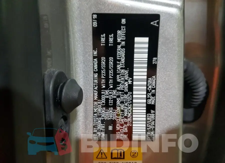 2T2BZMCA2KC170570 Photo# 13