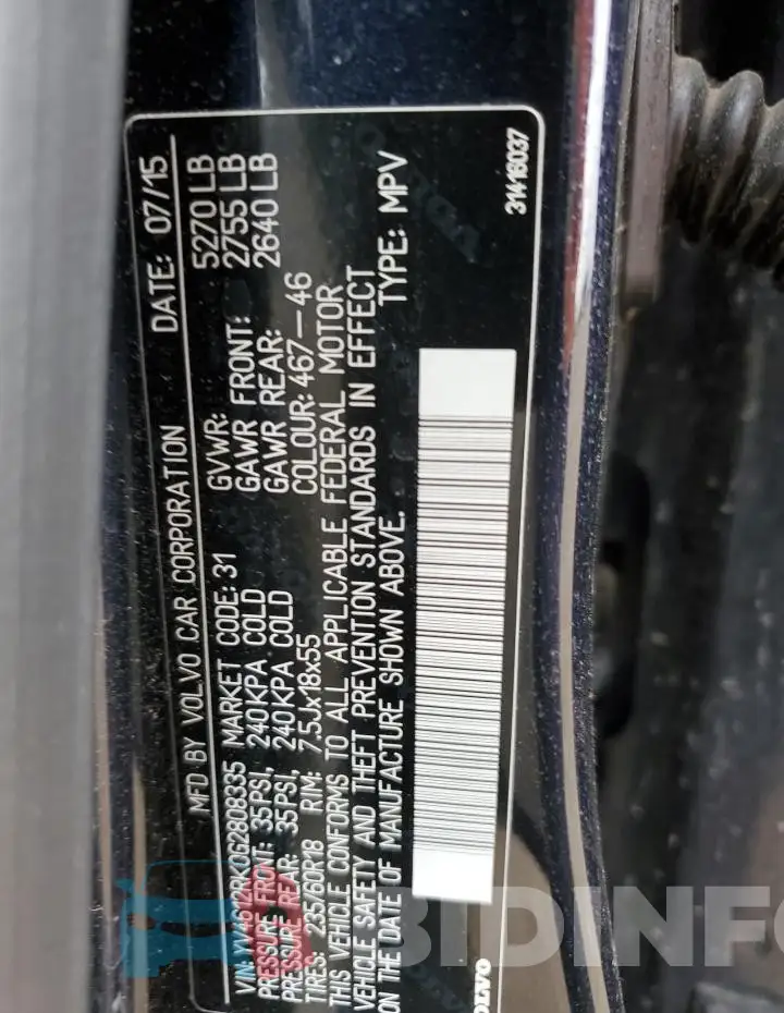 YV4612RK0G2808335 Photo# 12