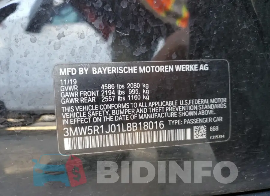 3MW5R1J01L8B18016 Photo# 12