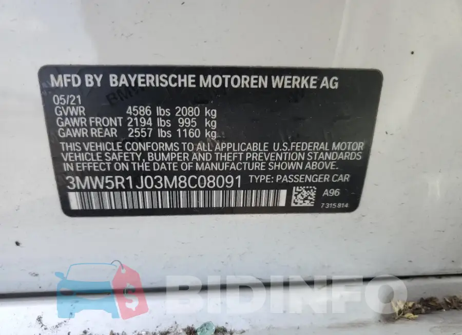 3MW5R1J03M8C08091 Photo# 12