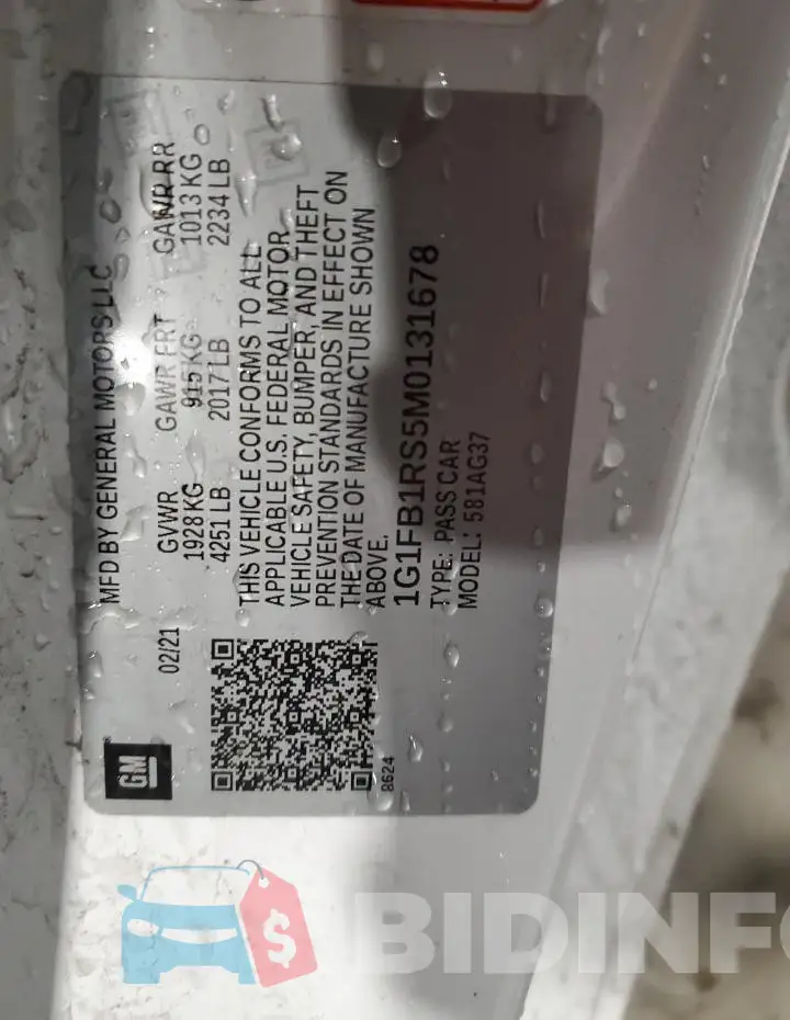 1G1FB1RS5M0131678 Photo# 13
