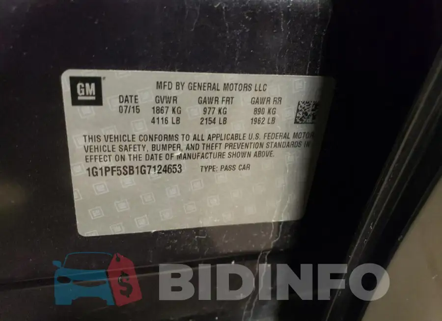1G1PF5SB1G7124653 Photo# 12
