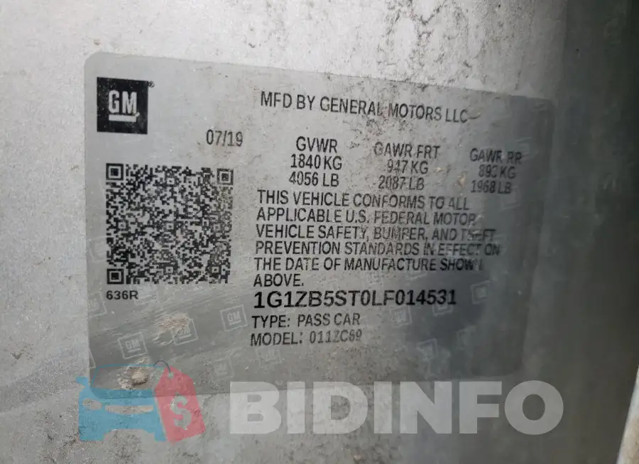 1G1ZB5ST0LF014531 Photo# 12