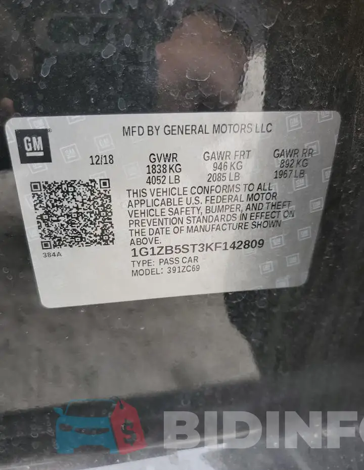 1G1ZB5ST3KF142809 Photo# 13
