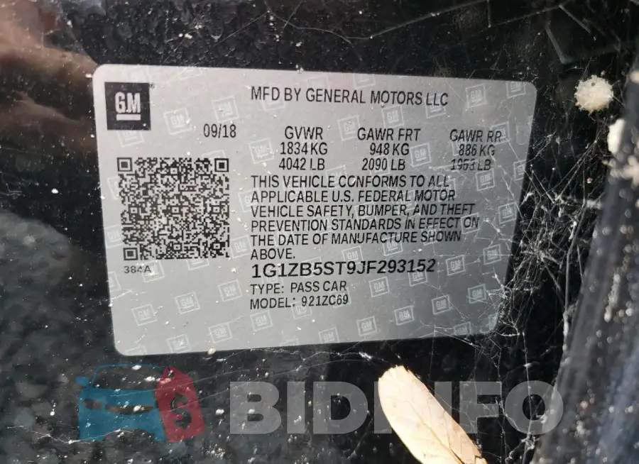 1G1ZB5ST9JF293152 Photo# 12
