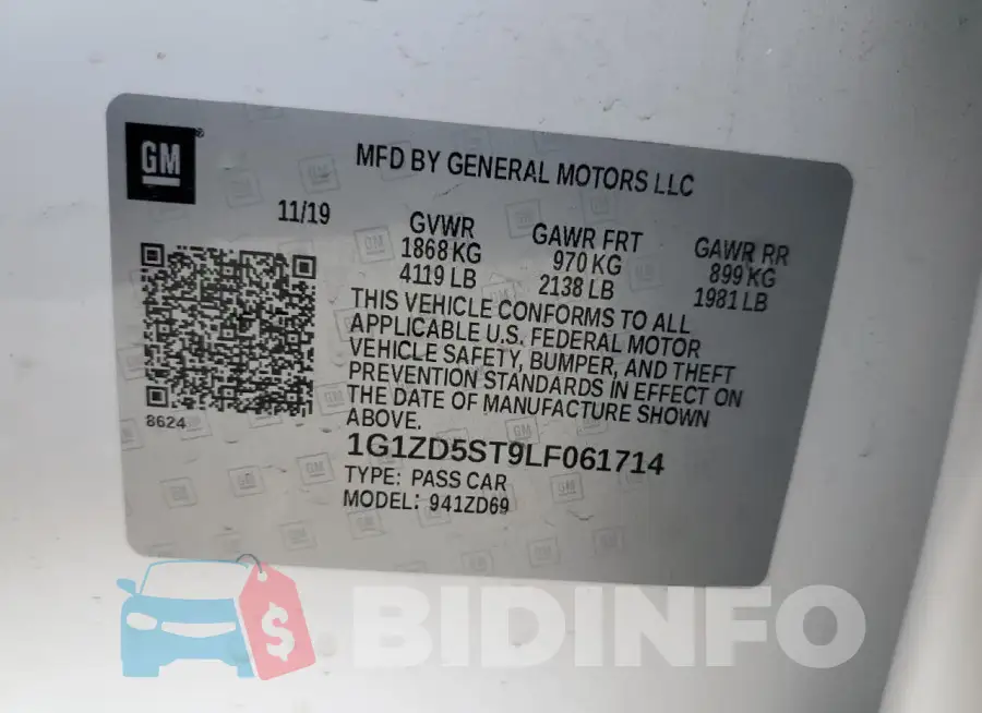1G1ZD5ST9LF061714 Photo# 12