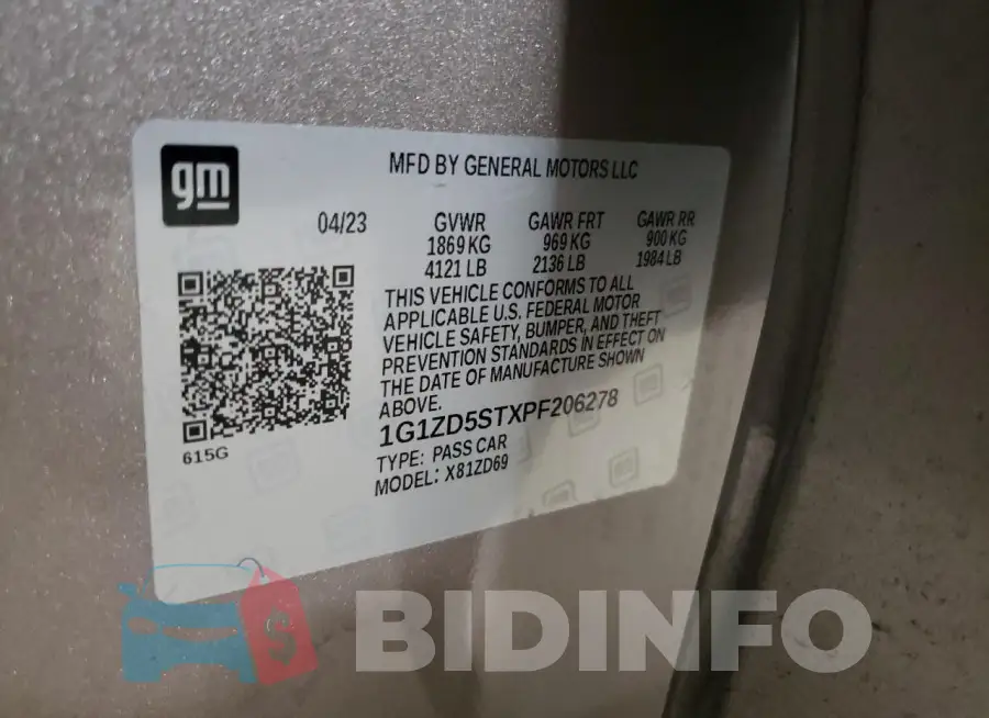 1G1ZD5STXPF206278 Photo# 12