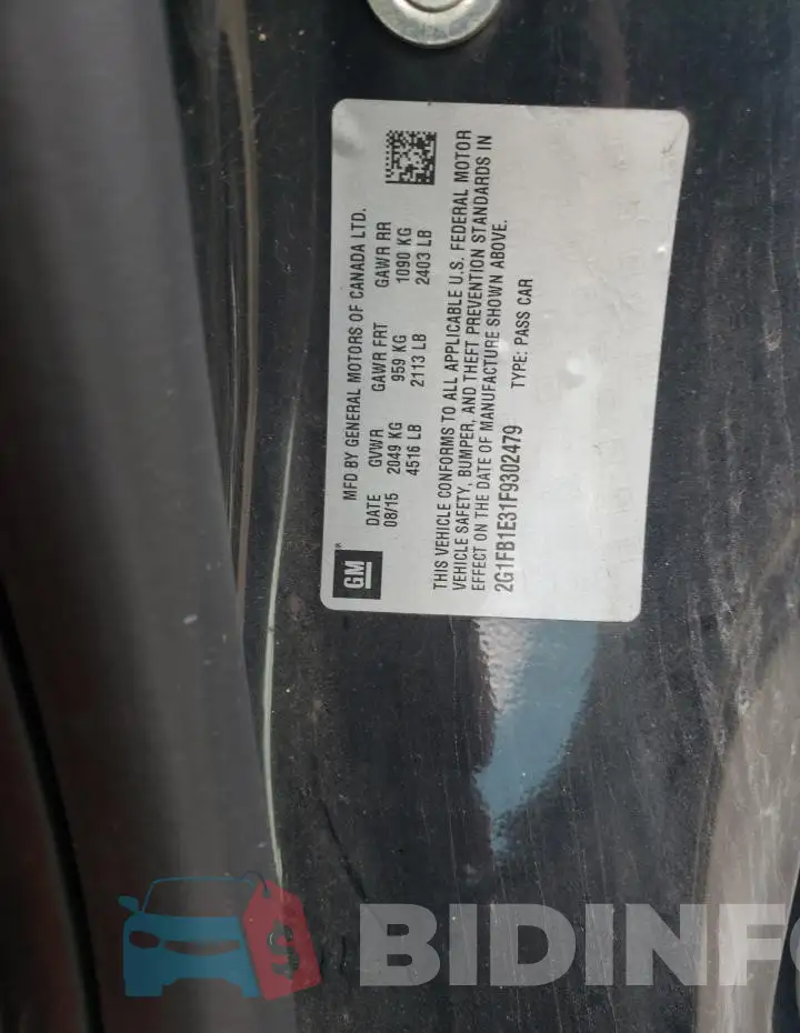 2G1FB1E31F9302479 Photo# 12