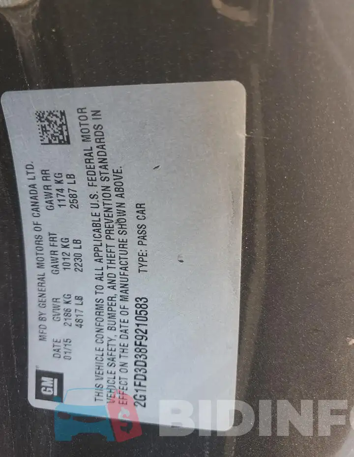 2G1FD3D38F9210583 Photo# 12