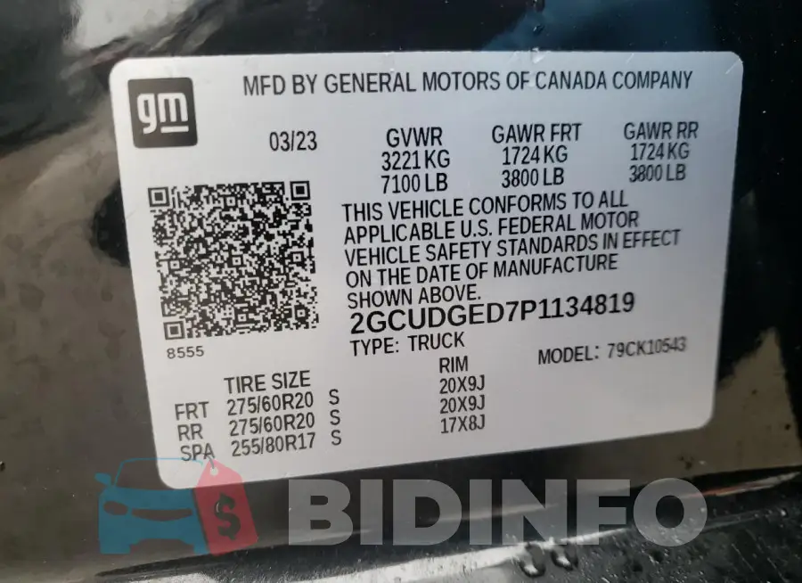 2GCUDGED7P1134819 Photo# 12