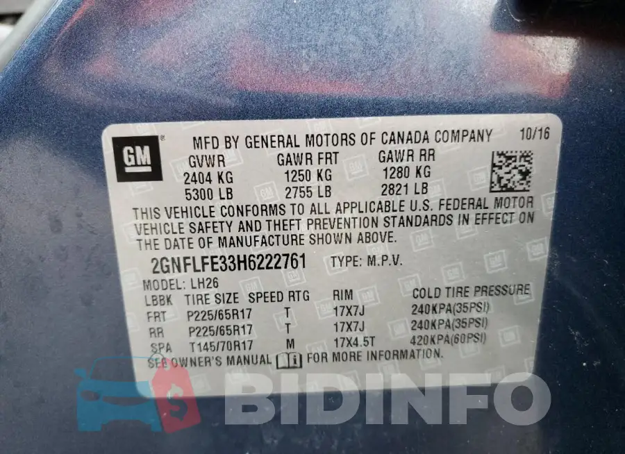 2GNFLFE33H6222761 Photo# 12