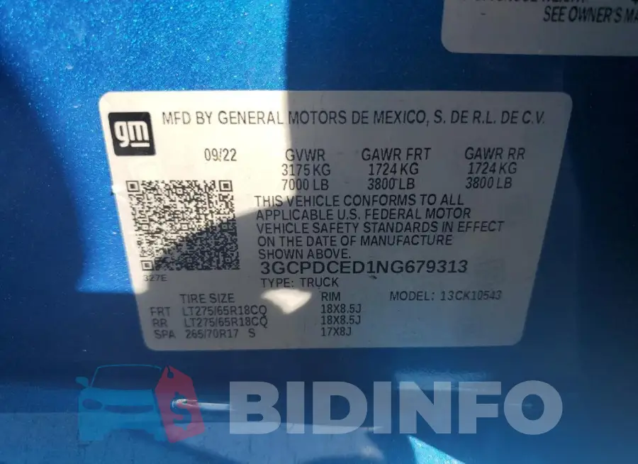3GCPDCED1NG679313 Photo# 12