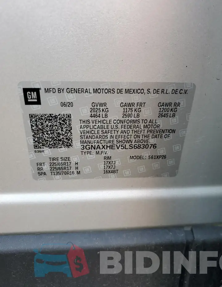 3GNAXHEV5LS683076 Photo# 12