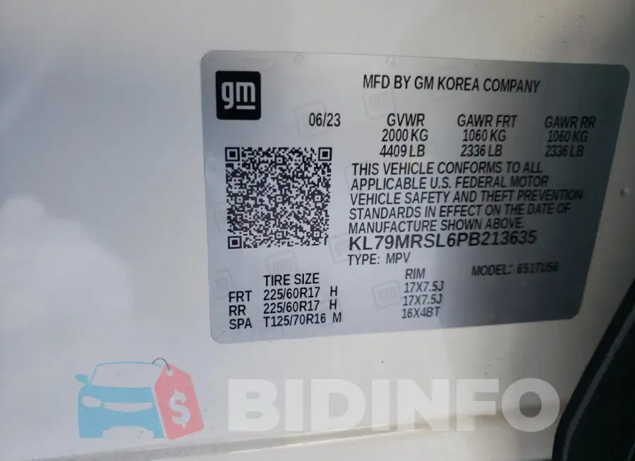 KL79MRSL6PB213635 Photo# 13