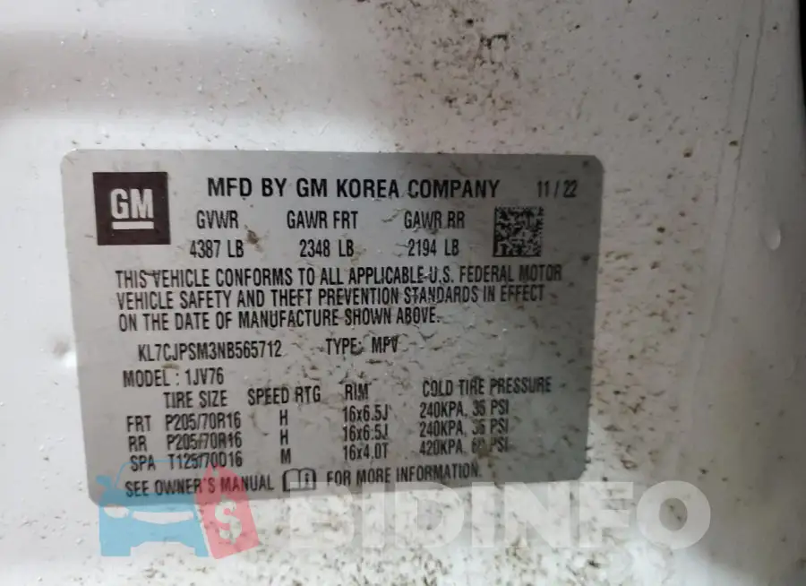 KL7CJPSM3NB565712 Photo# 13