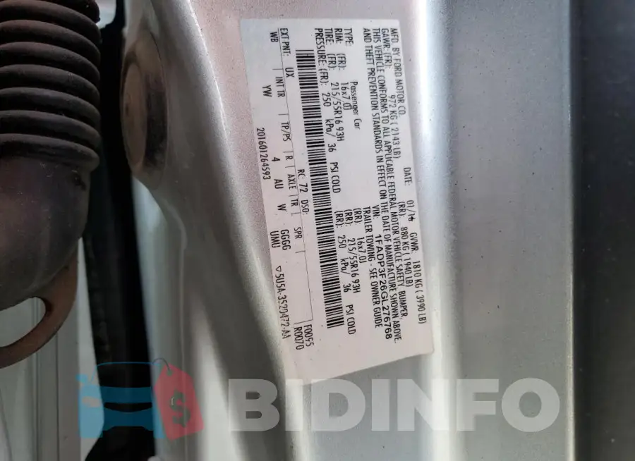 1FADP3F26GL276768 Photo# 12