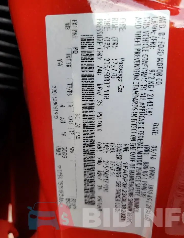 1FADP3K23GL382021 Photo# 12