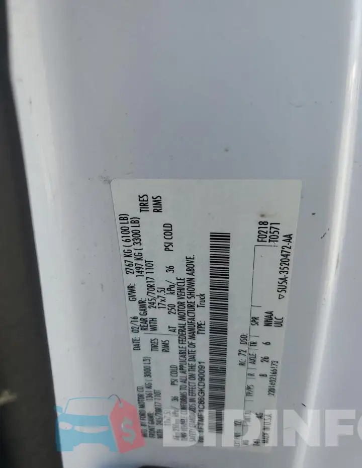 1FTMF1C86GKD90091 Photo# 12