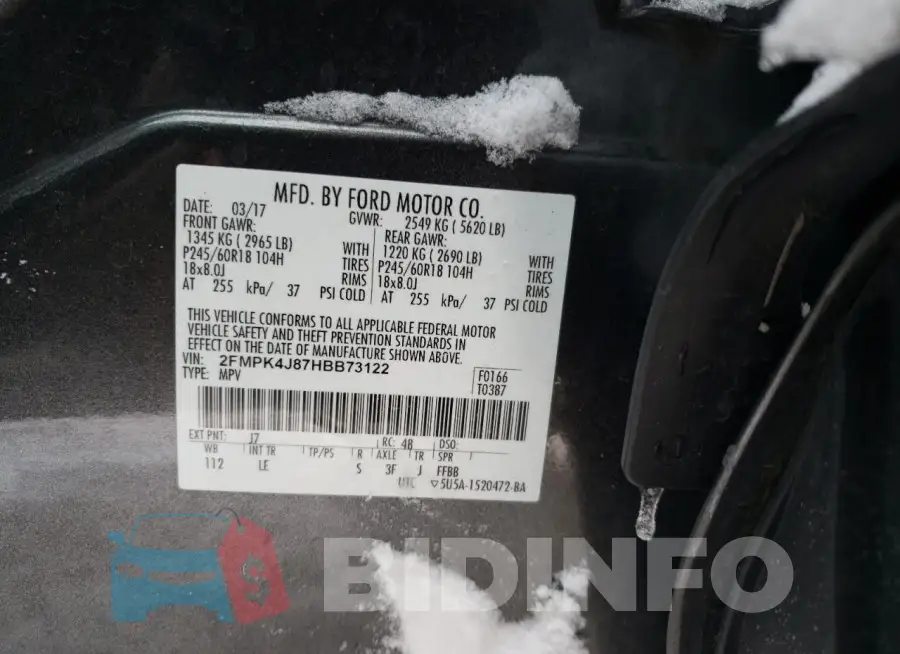 2FMPK4J87HBB73122 Photo# 12