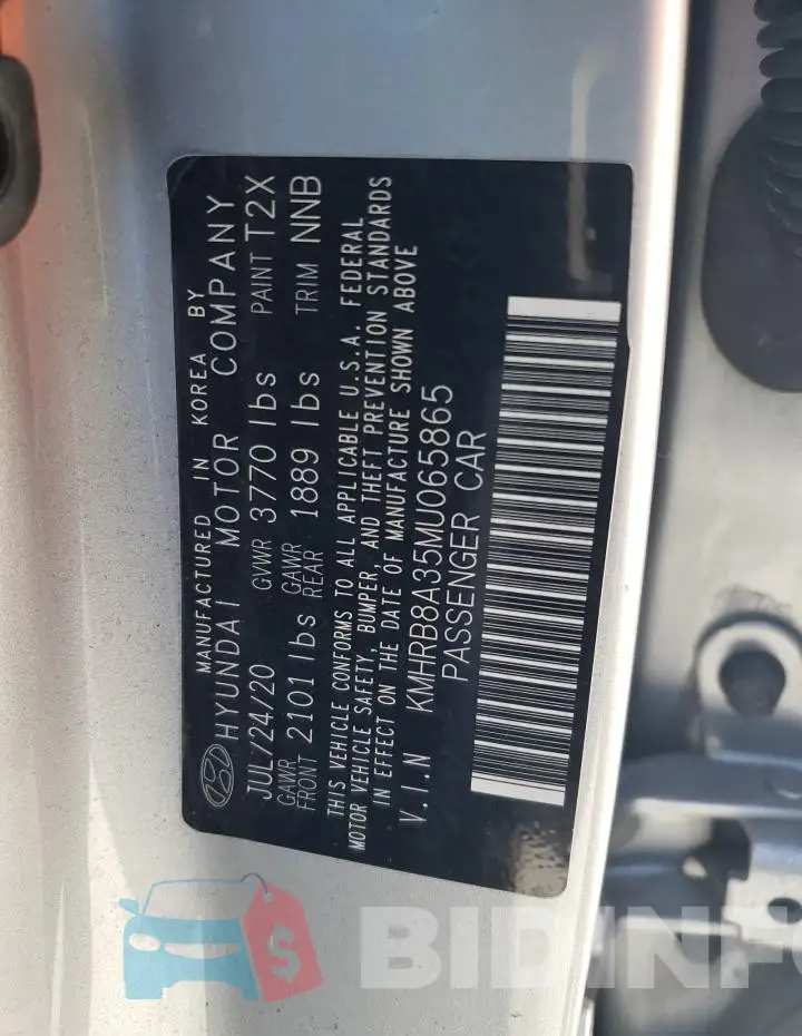 KMHRB8A35MU065865 Photo# 13