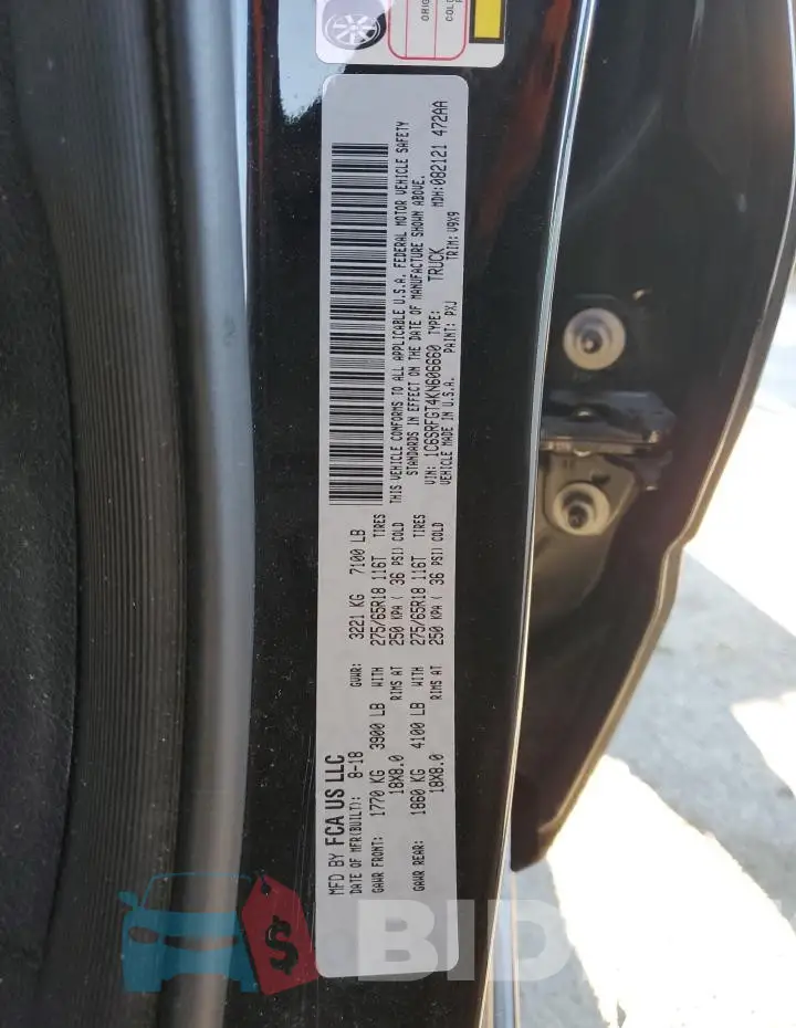1C6SRFGT4KN606660 Photo# 12