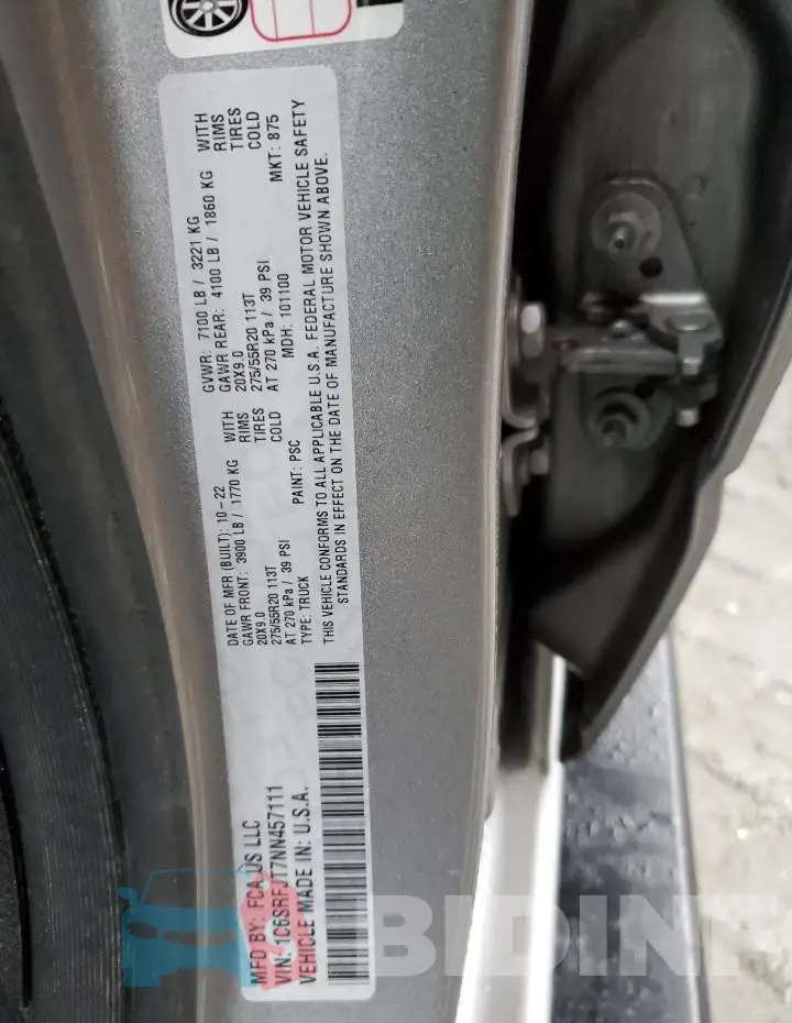 1C6SRFJT7NN457111 Photo# 13