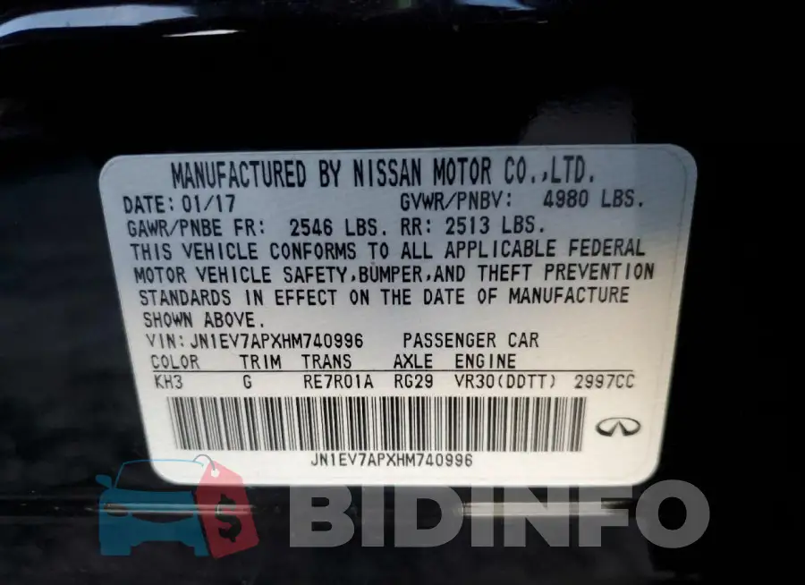 JN1EV7APXHM740996 Photo# 12