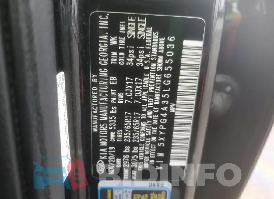 5XYPG4A35LG655036 Photo# 12