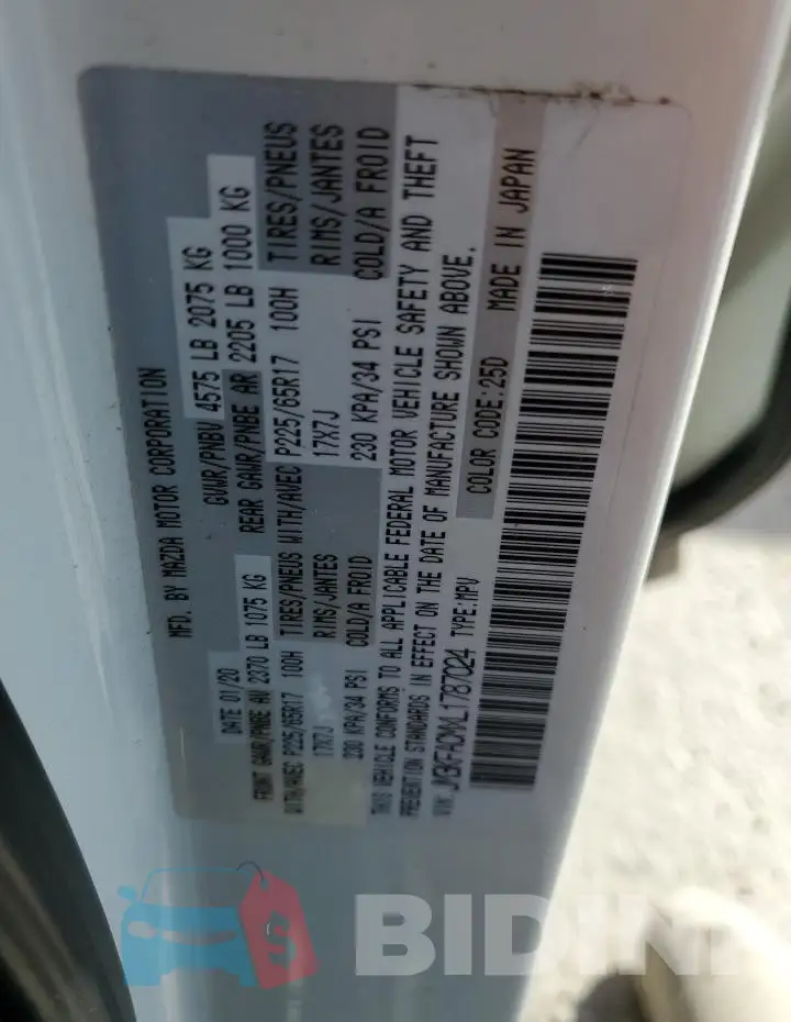 JM3KFACMXL1787024 Photo# 13