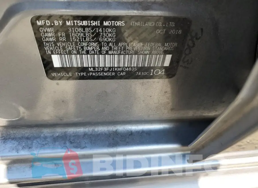 ML32F3FJ1KHF04835 Photo# 12