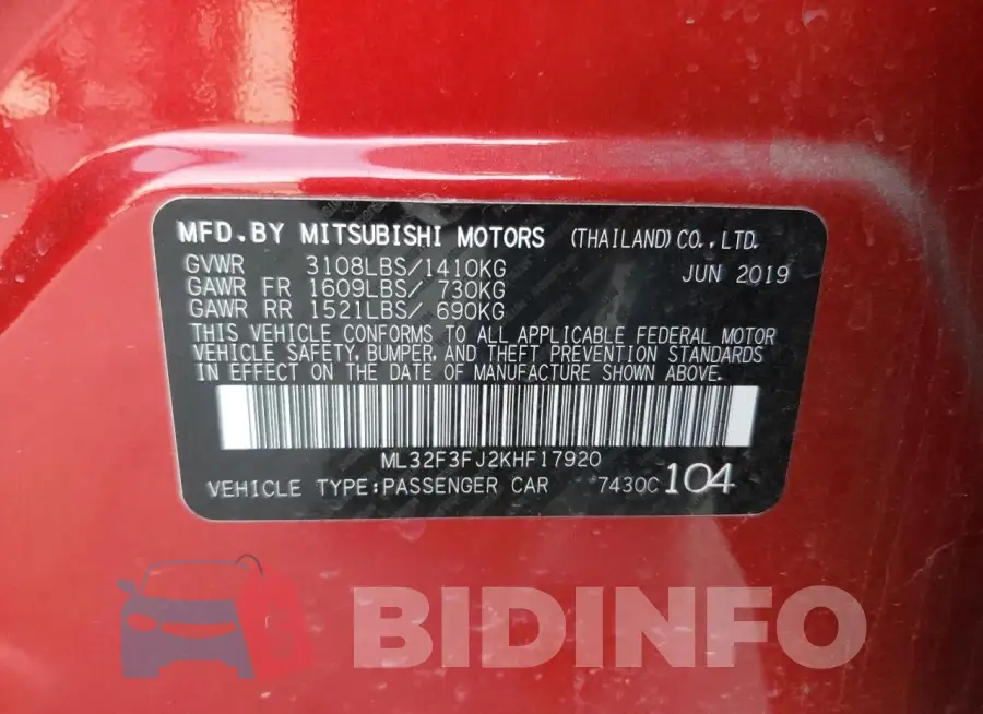 ML32F3FJ2KHF17920 Photo# 12