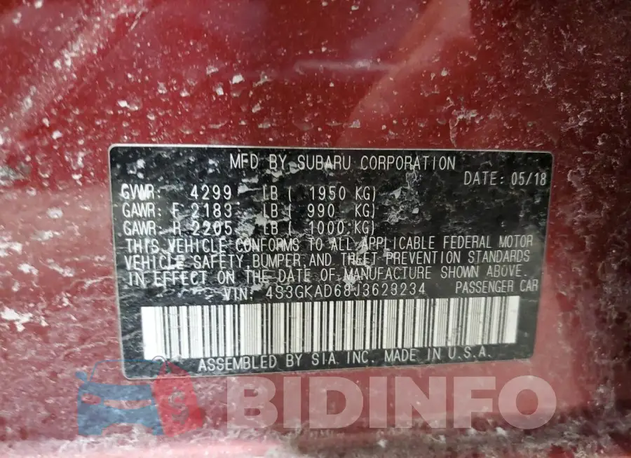 4S3GKAD68J3623234 Photo# 12
