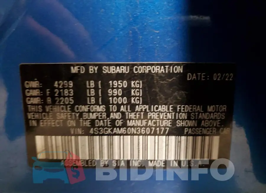 4S3GKAM60N3607177 Photo# 12