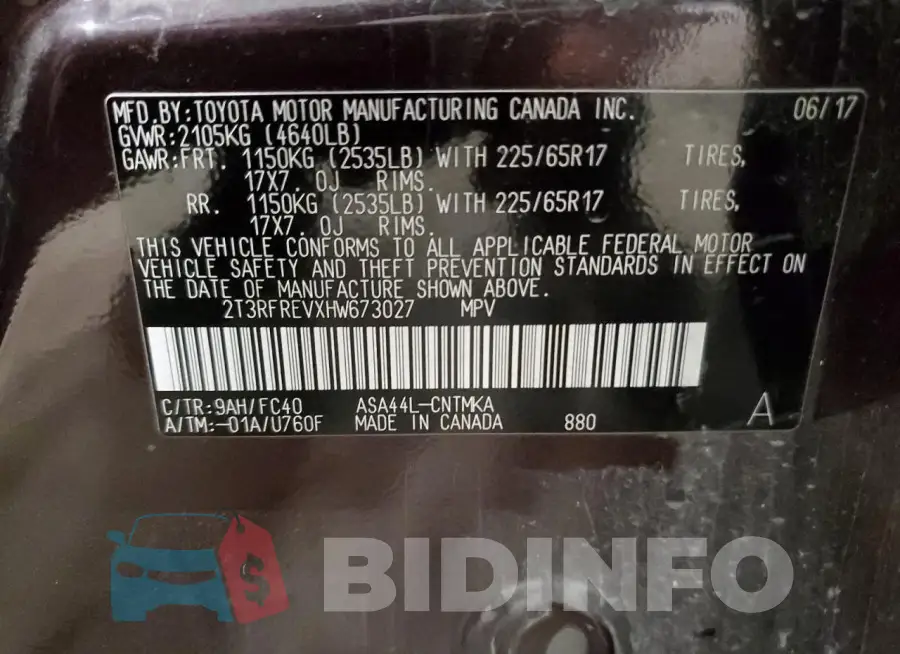 2T3RFREVXHW673027 Photo# 13