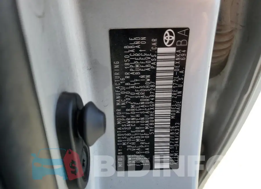 5YFBURHEXGP487287 Photo# 13