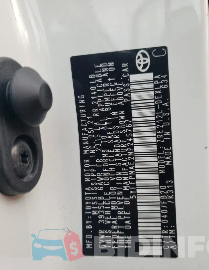 5YFEPMAE2MP245767 Photo# 12