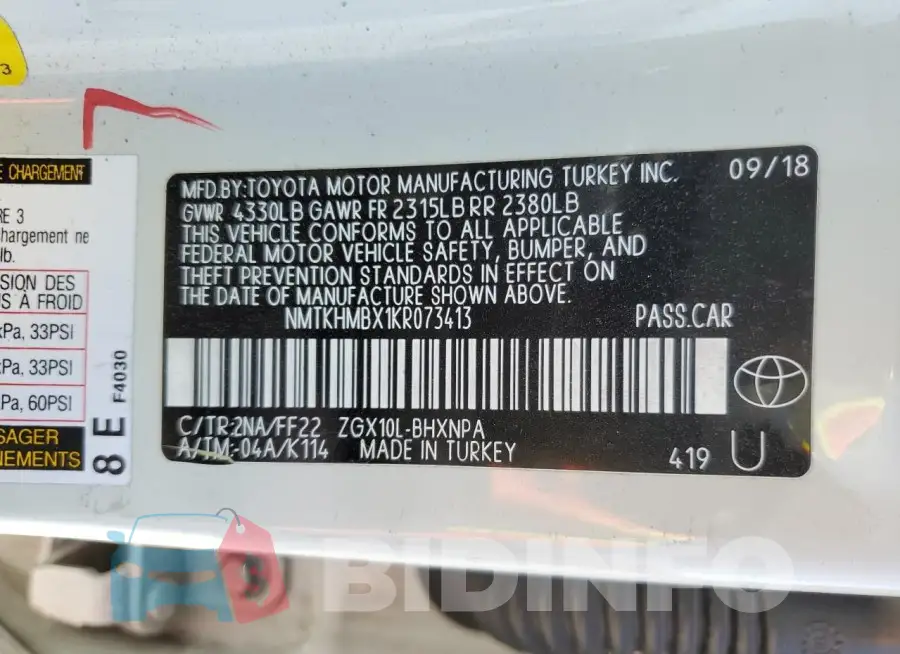 NMTKHMBX1KR073413 Photo# 13