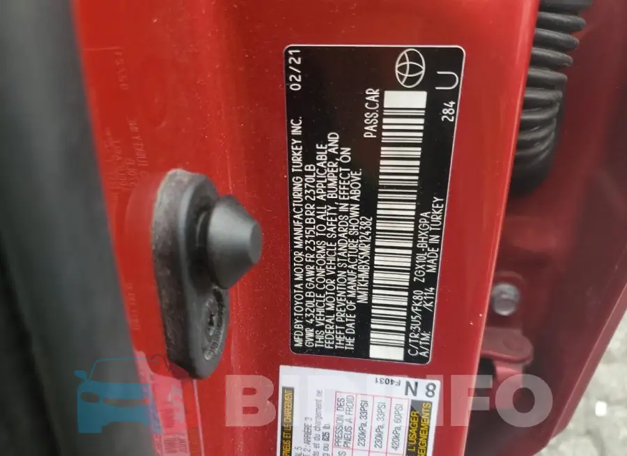 NMTKHMBX5MR124382 Photo# 12