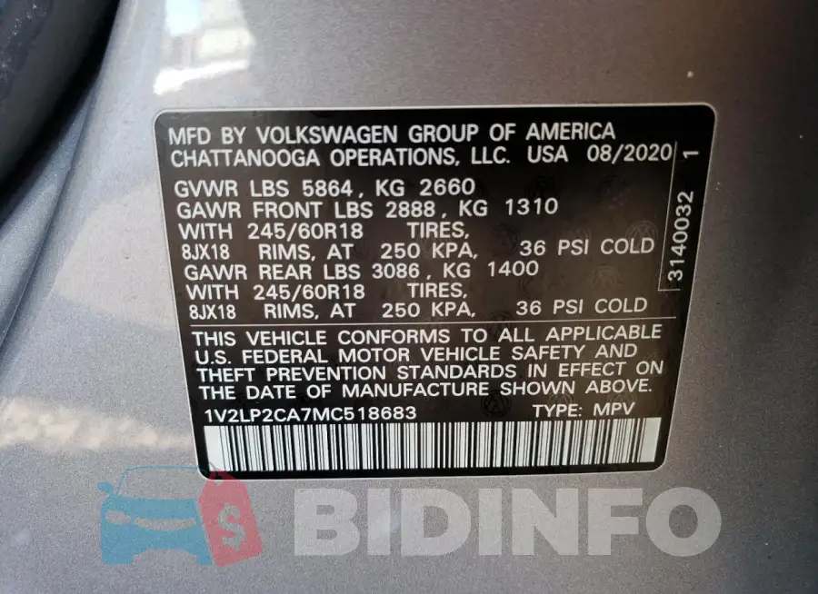 1V2LP2CA7MC518683 Photo# 13