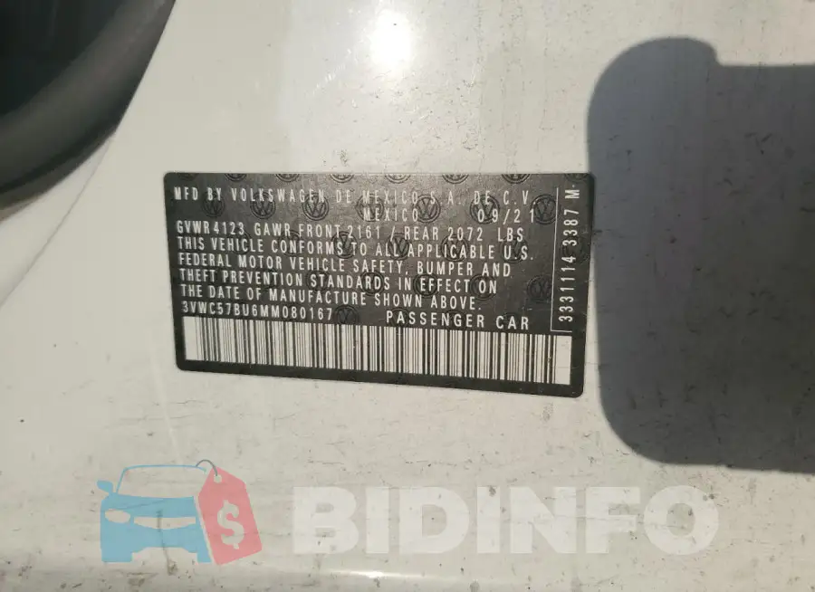 3VWC57BU6MM080167 Photo# 12
