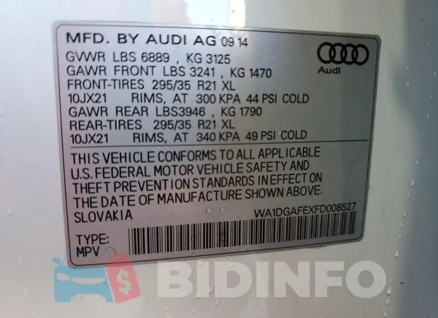 WA1DGAFEXFD008527 Photo# 14