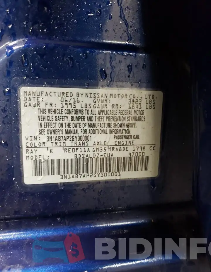 3N1AB7AP2GY300001 Photo# 12