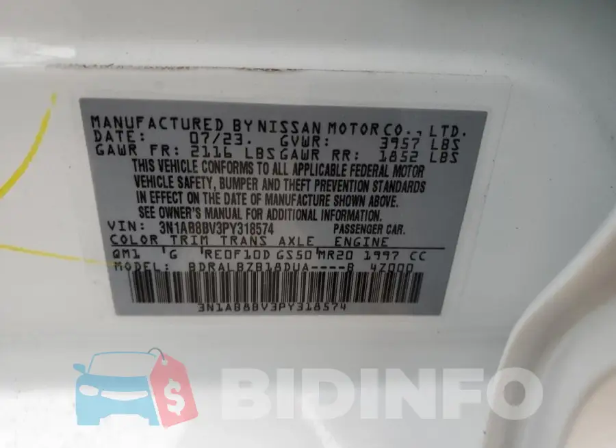 3N1AB8BV3PY318574 Photo# 12