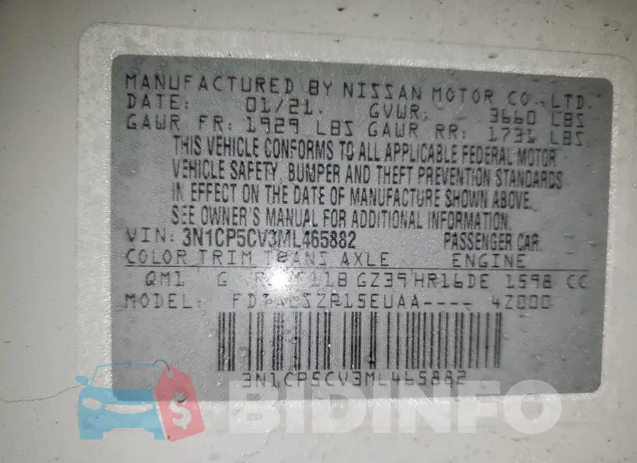 3N1CP5CV3ML465882 Photo# 13