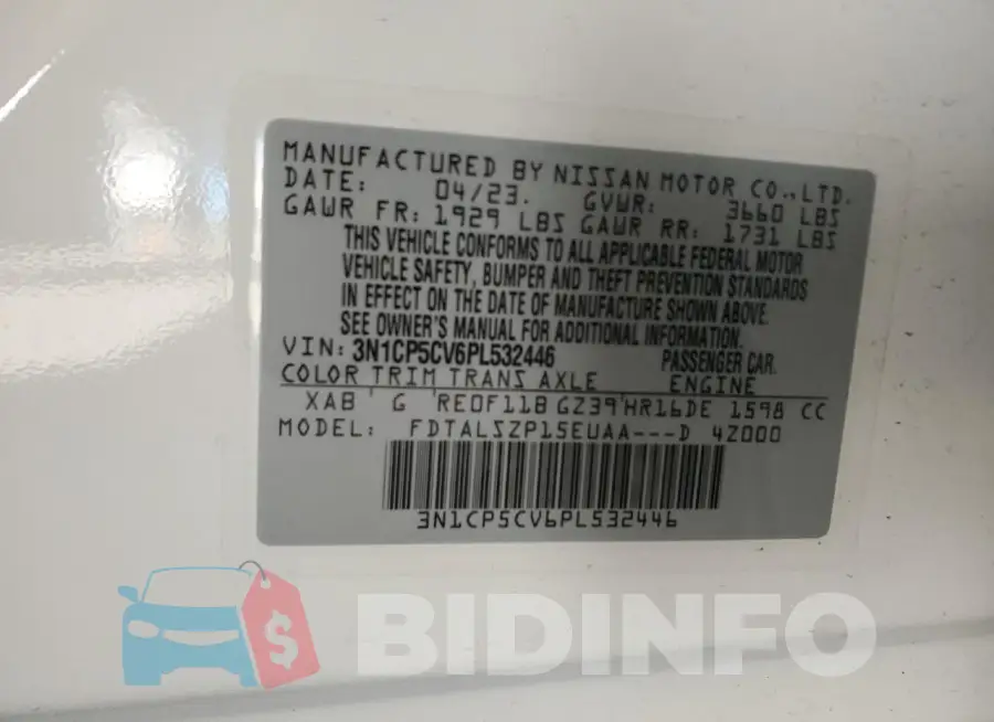 3N1CP5CV6PL532446 Photo# 13