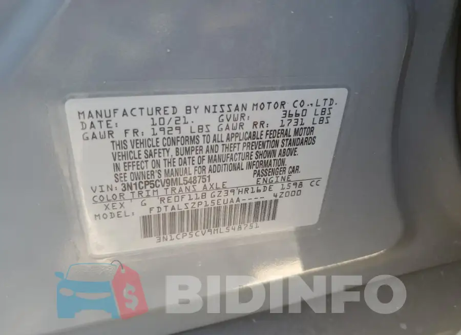 3N1CP5CV9ML548751 Photo# 13