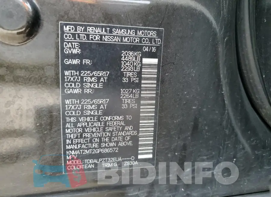 KNMAT2MT2GP686572 Photo# 13